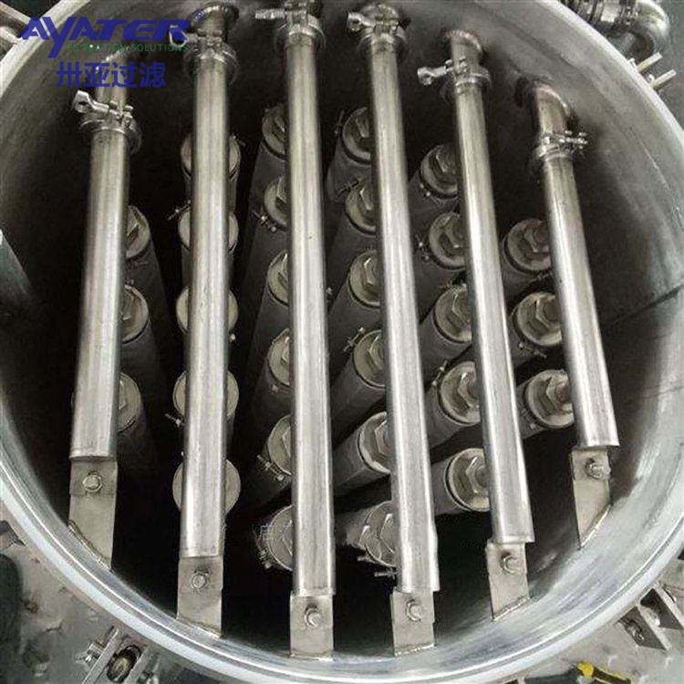 卅亚过滤 密闭不锈钢烛式过滤器 全自动自清洗排渣过滤器